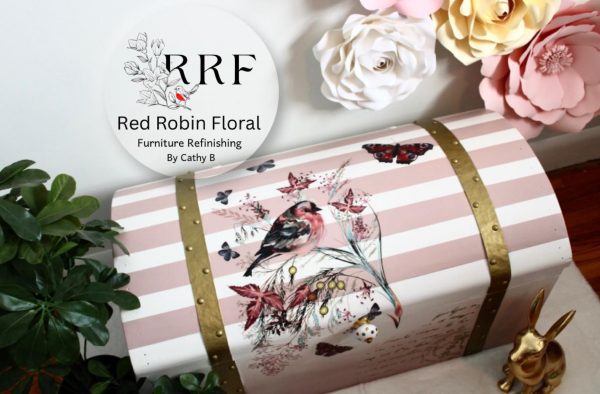 Red Robin Floral - Oiseau Rose Red Robin Floral - Oiseau Rose
