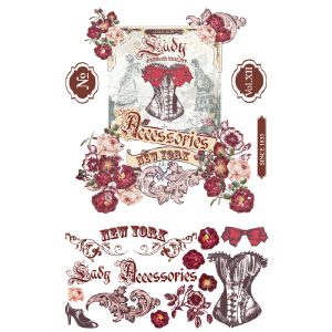 Burlesque - Large cut into 3 Sheets