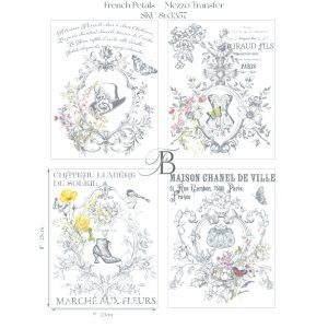 French Petals -  Mezzo Transfer 4 Sheets